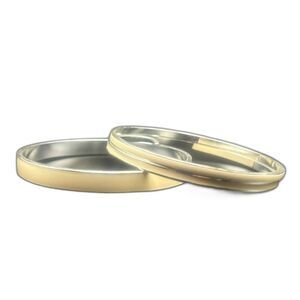 Chaps Three Piece Light Beige Color Bangle Bracelet Size 8.5"